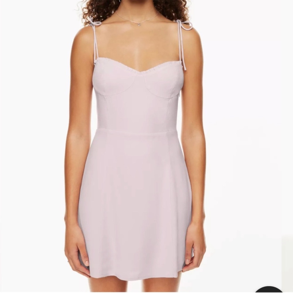 ARITZIA Wilfred fable mini dress is lilac
